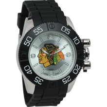 Chicago Blackhawk wrist watch : Chicago Blackhawks Beast Sport Watch - Black