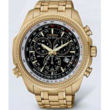 Citizen Eco Drive Men`s Rose Gold Perpetual Calendar Chronograph Watch