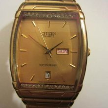 Citizen Japan Men's Watch Quartz Stainless S Gold Tone Original Edition