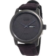 Citizen Men's Eco-Drive Black IP Stainless Steel Watch ...