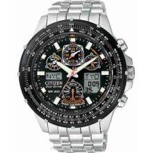 Citizen Mens Skyhawk AT Flight Chronograph - Global Atomic - Bracelet JY0000-53E