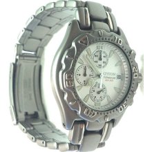 Citizen Promaster All Titanium Mens 45mm Chrono Original Japan New, An1080-58a