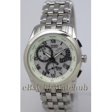 Citizen Roman Dial Eco-drive 330ft/100m Perpetual Calendar Men Watch Bl8000-54a