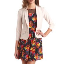 Classic Double Button Blazer - Crystal Rose - M