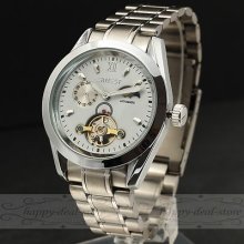 Classic Wild Luxury Army Automatic Metal Mechanical Men Wrist Watch Steel Clock