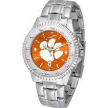 Clemson Tigers NCAA Mens Steel Anochrome Watch ...