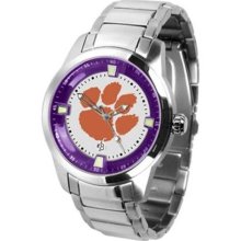 Clemson Tigers NCAA Mens Titan Steel Watch ...