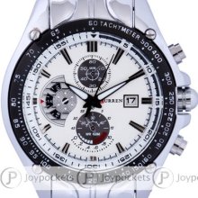 Cool Luxury Stylish Quality Sport Casual Men Stainless Steel Wrist Watch Quartz