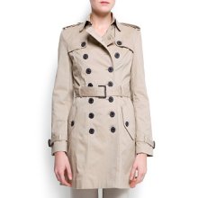 Cotton Trench beige MANGO