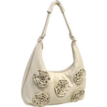 Dahlia Faux Leather Large Handbag - Sand