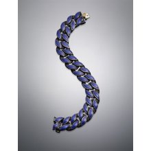 David Yurman Men's Exotic Stone Curb Chain Bracelet, Lapis