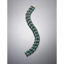 David Yurman Men's Exotic Stone Curb Chain Bracelet, Malachite