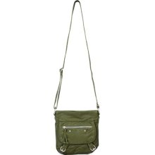 Deb Crossbody Bag With Buckles Lime Green OS