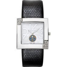 Denver Nuggets Women?s Glamour Watch with Leather Strap