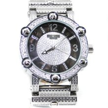 Diamond Retro Big Dress Watch Quartz Bling Ice Out Bracelet Men Hip Hop Designer