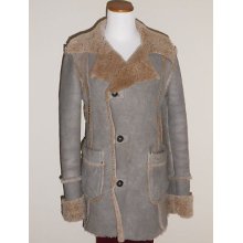 Diesel Shearling Leather Sheepskin Vintage Jacket Coat M