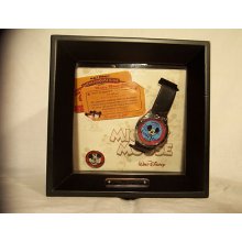 Disney Mickey Mouse Club 50th Anniversary Watch Frame Set With Pin