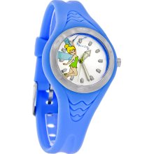 Disney Tinker Bell Ladies Blue Rubber Band Quartz Watch MC2279D New