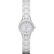 Dkny Ny8644 Unisex White Ceramic Stainless Steel Case Watch