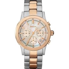 DKNY Two Tone Stainless Steel Ladies Watch NY8078