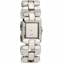 Dolce & Gabbana Dw0466 Women's Analog Quartz Watch With Silver Stainless Steel Bracelet