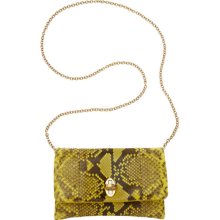 Dolce & Gabbana Python Miss Agnese Bag - Yellow