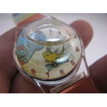 Dr Suess,authentic Tick Tocking Time Tickers Fish In Bowl, Kids Watch,0013,lk