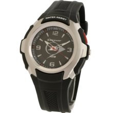 Dunlop DUN-123-G14 - Dunlop Analog Men Watch, Black Dial And Details And Black Rubber Band