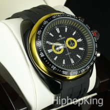 Durable Stylish Custom Watch 2 Tone Chronograph Case Plongeur Hands Automatic