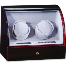 Ebony Gloss Finish Double Watch Winder