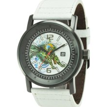 Ed Hardy Kombat Panther Leather Watch