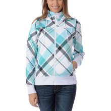 Empyre Girls Timber Teal Plaid Tech Fleece Jacket