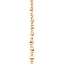 Estate 14k Yellow Gold Mens Fancy Chain Link Bracelet