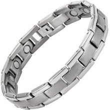 Extra Long/ Large Size Mens Titanium Magnetic Bracelet In Velvet Box With Free