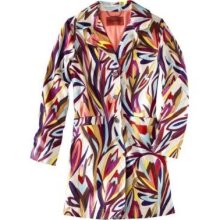 Extra Small (XS) - Missoni for Target Womens Floral Colore Trench Coat Jacket - Cotton - Multi-Colored - Juniors XS