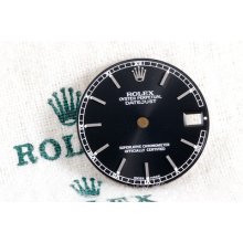 Factory Original Rolex Midsize Datejust Black Stick Marker Dial W/ Roman Tracks