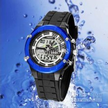 Fashion Ohsen Men Dive Watch Quartz Movt Children Candy Led Digital