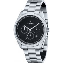 FJ-3003-11 Fjord Mens DAN Chronograph Silver Watch