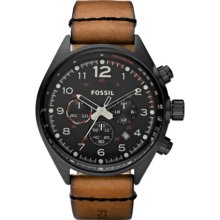 FOSSIL FOSSIL Flight Leather Watch Brown