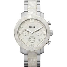 Fossil Natalie Pearlized Chronograph Women's Watch JR1420