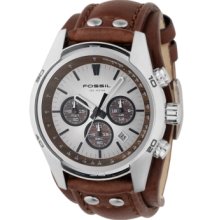 Fossil Watch, Mens Decker Brown Leather Strap CH2565