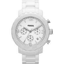 Fossil Women's Natalie Ceramic Watch - White Ce1075