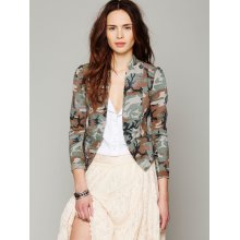 Free People Printed Blazer