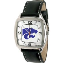 Game Time Black Col-Ret-Ksu Ncaa Men'S Col-Ret-Ksu Retro Series Kansas State Wildcats Watch