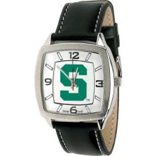 Game Time Michigan State Spartans Black Col-Ret-Msu Ncaa Men'S Col-Ret-Msu Retro Series Michigan State Spartans Watch