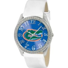 Game Time Watch, Womens University of Florida White Leather Strap 40mm