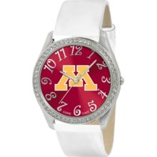 Game Time Watch, Womens University of Minnesota White Leather Strap 40