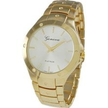 Geneva Platinum Men's 6397.Gold.White Stainless-Steel Quartz Watch