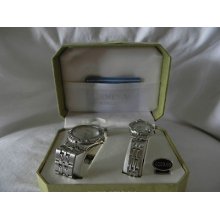 Geneva Y2k Collection His & Hers Watches In Original Box