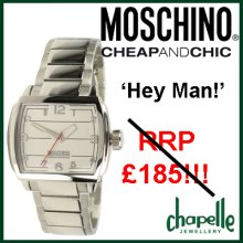 Gents 'hey Man' Stainless Steel Moschino Watch Mw0mw0112